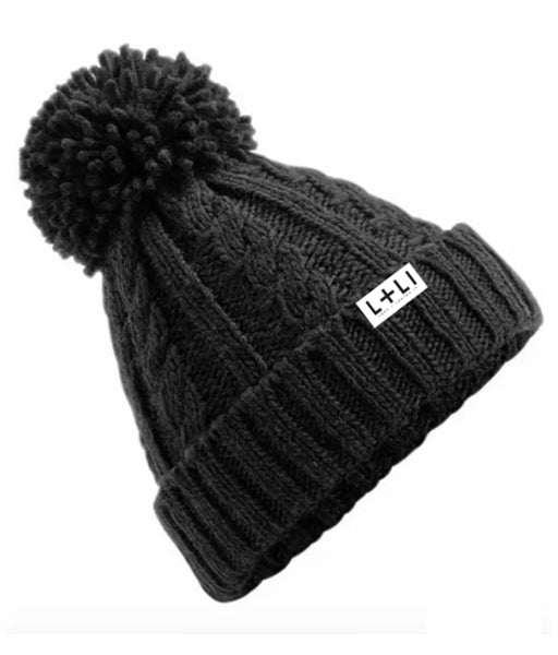 L+LI Cable Knit Beanie