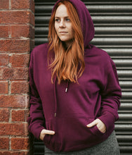 Load image into Gallery viewer, L+LI Embroidered Organic Cotton Hoodie - Burgundy/Grey
