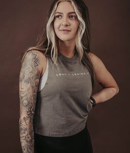 L+LI Racerback Cropped Tank